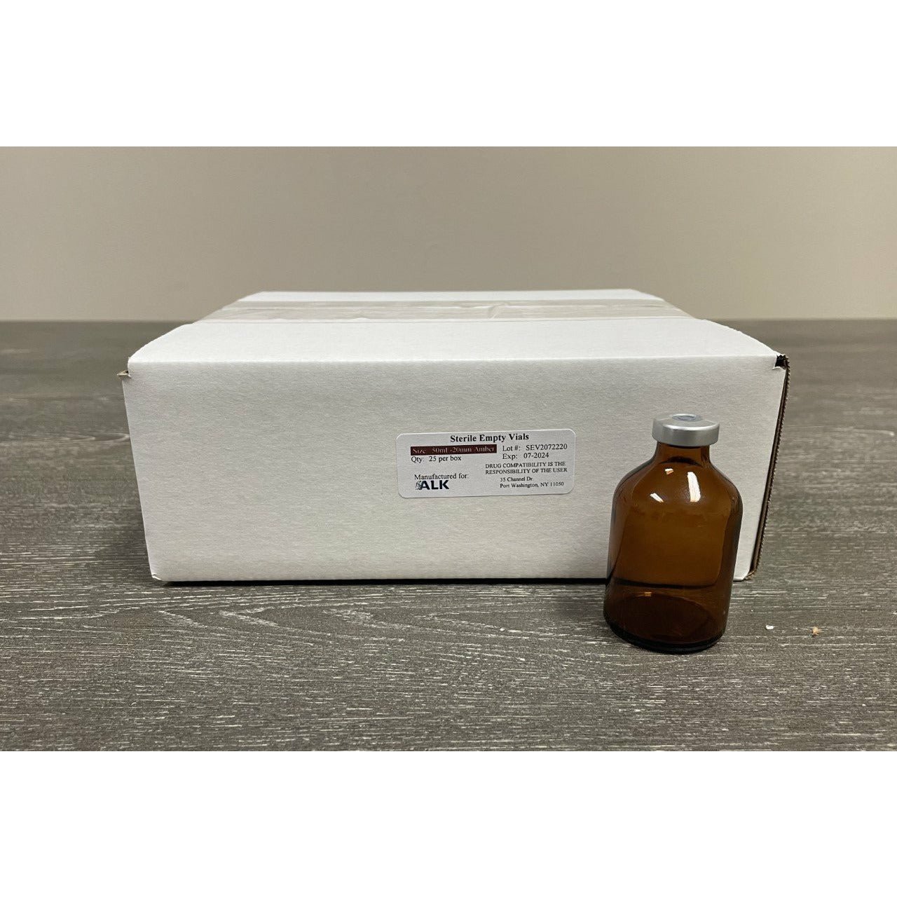 13mm & 20mm Sterile. Empty Amber Vials. ALK - Image 6
