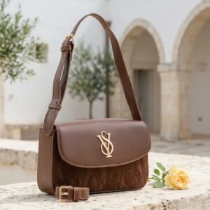 Brown Formal Shoulder Bag For Ladies P36672