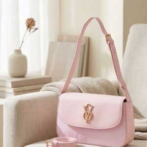 Pink Formal Shoulder Bag For Ladies P36672