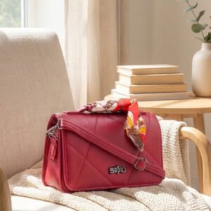Maroon Casual Pouch For Women P97756