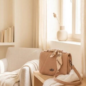 Khaki Casual Pouch For Women P97756