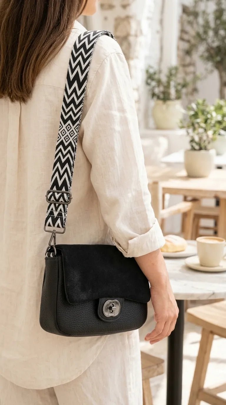 Black Casual Pouch For Women P97761 - Image 2