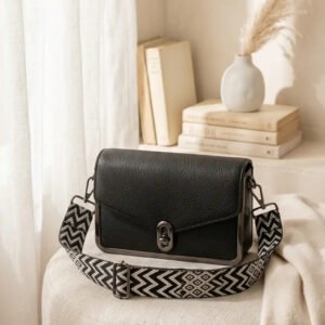 Black Casual Pouch For Women P97765