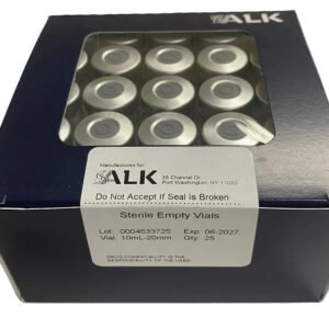 ALK Sterile Empty Clear Vial 10mL | 25 pack