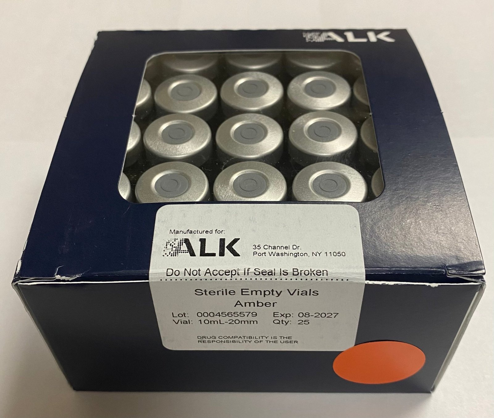 13mm & 20mm Sterile. Empty Amber Vials. ALK - Image 4